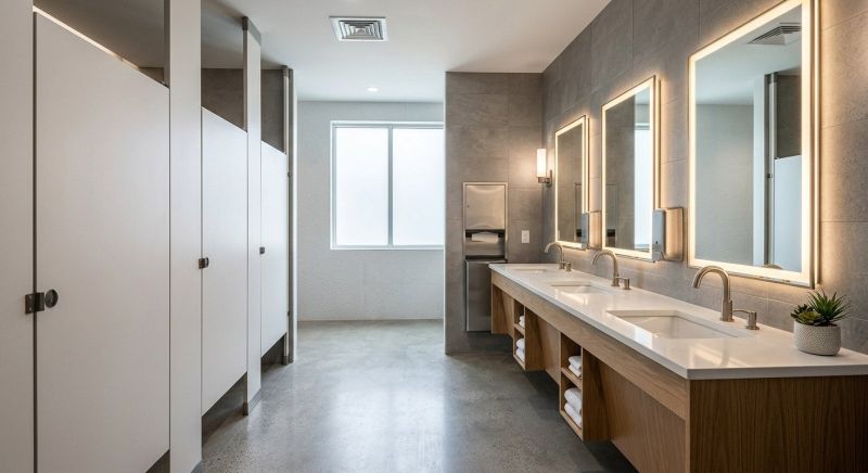 Office Restroom Renovation in Denver County, CO